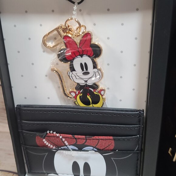 BioWorld Disney Minnie Mouse Backpack, Card Holder and Keychain Set - NEW IN BOX